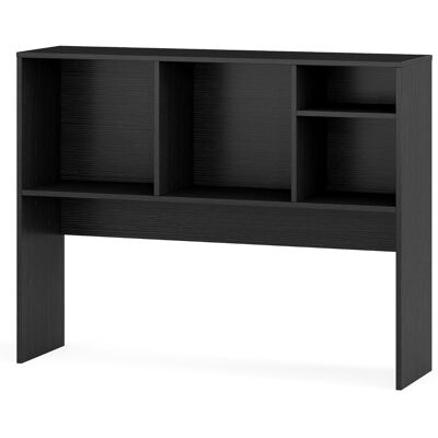 CostwayÉtagère de Bureau en Bois Bibliothèque de Bureau Etagère à Poser sur Le Bureau Etagère de Rangement de Comptoir avec 4 Compartiments Noir - Publicité CostwayÉtagère de Bureau en Bois Bibliothèque de Bureau Etagère à Poser sur Le Bureau Etagère de Rangement de Comptoir avec 4 Compartiments Noir - Publicité