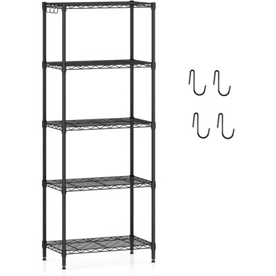 CostwayÉtagère de Rangement à 5 Niveaux Étagères Réglables Robuste avec Grille en Fil en Forme de V Meuble de Rangement pour Cuisine Garage Salon - Publicité CostwayÉtagère de Rangement à 5 Niveaux Étagères Réglables Robuste avec Grille en Fil en Forme de V Meuble de Rangement pour Cuisine Garage Salon - Publicité