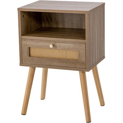 CostwayTable de Chevet en Rotin Petite Table d'Appoint avec Tiroir Table de Nuit en Bois Table d'Appoint Compacte Multifonctionnelle Naturel - Publicité CostwayTable de Chevet en Rotin Petite Table d'Appoint avec Tiroir Table de Nuit en Bois Table d'Appoint Compacte Multifonctionnelle Naturel - Publicité