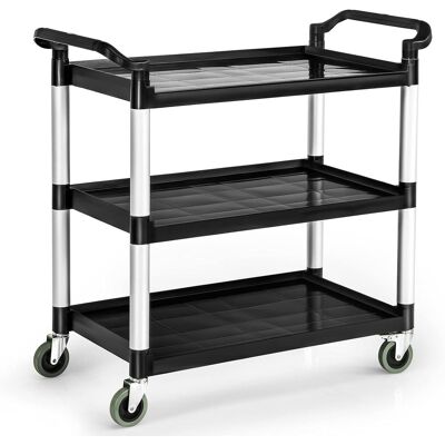 CostwayChariot de Cuisine 3 Niveaux Chariot de Service Multifonction avec Poignées Humanisées et Grand Espace de Rangement et Roues Flexibles - Publicité CostwayChariot de Cuisine 3 Niveaux Chariot de Service Multifonction avec Poignées Humanisées et Grand Espace de Rangement et Roues Flexibles - Publicité