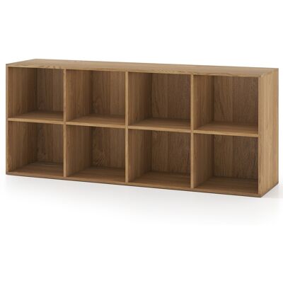 CostwayBibliothèque d'Exposition à 2 Niveaux avec 8 Cubes Étagère de Rangement Autoportante avec 2 Kits Antibasculement Naturel - Publicité CostwayBibliothèque d'Exposition à 2 Niveaux avec 8 Cubes Étagère de Rangement Autoportante avec 2 Kits Antibasculement Naturel - Publicité