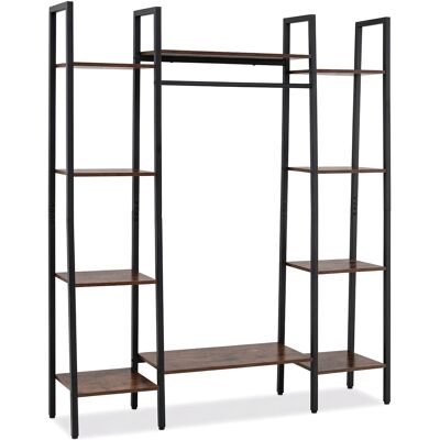 CostwayBibliothèque Étagère de Rangement avec 10 Étagères Cadre en Métal Télécommande Ruban Lumineux à 7 Couleurs 120 x 29,5 x 141 CM Marron - Publicité CostwayBibliothèque Étagère de Rangement avec 10 Étagères Cadre en Métal Télécommande Ruban Lumineux à 7 Couleurs 120 x 29,5 x 141 CM Marron - Publicité