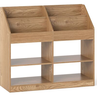 CostwayBibliotheque Enfant 4 Niveaux avec 4 Cubes 4 Compartiments Ouvertes&Anti-Basculement Presentoir Bebe Montessori Charge 60KG Naturel - Publicité CostwayBibliotheque Enfant 4 Niveaux avec 4 Cubes 4 Compartiments Ouvertes&Anti-Basculement Presentoir Bebe Montessori Charge 60KG Naturel - Publicité