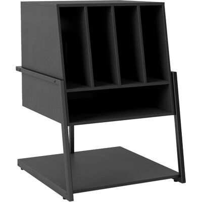 CostwayMeuble Vinyle Rangement Vinyle avec Grand Plateau Roulettes à Frein et Étagères&Compartiments Support à Tourne Disque Noir - Publicité CostwayMeuble Vinyle Rangement Vinyle avec Grand Plateau Roulettes à Frein et Étagères&Compartiments Support à Tourne Disque Noir - Publicité