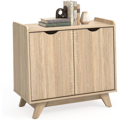 CostwayMeuble de Rangement à 2 Portes 80x40x74,5 cm Style Moderne Buffet Armoire avec Étagère Réglable sur 5 Niveaux Fixation Anti-Basculement - Publicité CostwayMeuble de Rangement à 2 Portes 80x40x74,5 cm Style Moderne Buffet Armoire avec Étagère Réglable sur 5 Niveaux Fixation Anti-Basculement - Publicité