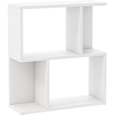 CostwayBibliothèque à 3 Niveaux Etagère de Présentation pour Petit Espace Table d'Appoint Autoportante Blanc - Publicité CostwayBibliothèque à 3 Niveaux Etagère de Présentation pour Petit Espace Table d'Appoint Autoportante Blanc - Publicité