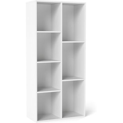 CostwayÉtagère à 7 Cubes Bibliothèque Indépendante Verticale ou Horizontale avec 7 Compartiments Organisateur Cube Blanc - Publicité CostwayÉtagère à 7 Cubes Bibliothèque Indépendante Verticale ou Horizontale avec 7 Compartiments Organisateur Cube Blanc - Publicité