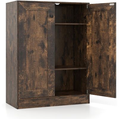 CostwayArmoire de Rangement pour Salle de Bain Organisateur de Rangement en Bois avec Portes et Étagères Réglables Buffet Autoportant Brun - Publicité CostwayArmoire de Rangement pour Salle de Bain Organisateur de Rangement en Bois avec Portes et Étagères Réglables Buffet Autoportant Brun - Publicité