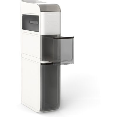 CostwayArmoire de Rangement de Salle de Bain à 4 Niveaux Organisateur Étroit avec 2 Tiroirs Boîte à Mouchoirs et Étagère Supérieure Blanc - Publicité CostwayArmoire de Rangement de Salle de Bain à 4 Niveaux Organisateur Étroit avec 2 Tiroirs Boîte à Mouchoirs et Étagère Supérieure Blanc - Publicité
