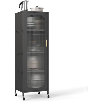 CostwayArmoire de Rangement en Métal à 5 Niveaux Garde-Manger de Cuisine Étroit Haut avec Étagères Réglables Organiseur Utilitaire Noir - Publicité CostwayArmoire de Rangement en Métal à 5 Niveaux Garde-Manger de Cuisine Étroit Haut avec Étagères Réglables Organiseur Utilitaire Noir - Publicité