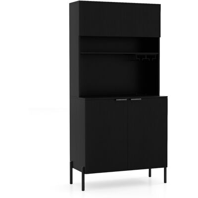 CostwayArmoire de Rangement pour Cuisine avec sStation de Charge Cabinet Bar à Vin 164 CM avec Porte-Verres à Vin Buffet avec Portes Noir - Publicité CostwayArmoire de Rangement pour Cuisine avec sStation de Charge Cabinet Bar à Vin 164 CM avec Porte-Verres à Vin Buffet avec Portes Noir - Publicité