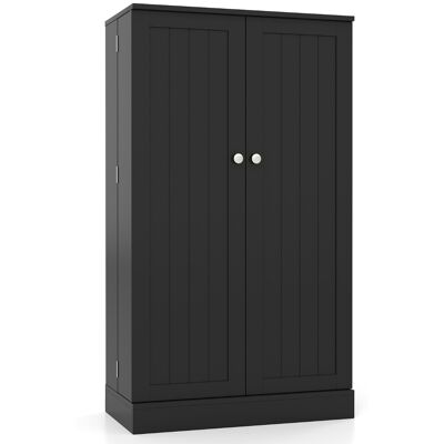 CostwayArmoire de Garde-Manger 104 CM de Haut Armoire de Rangement de Cuisine avec Portes & Étagères Réglables Kit Anti-Basculement Noir - Publicité CostwayArmoire de Garde-Manger 104 CM de Haut Armoire de Rangement de Cuisine avec Portes & Étagères Réglables Kit Anti-Basculement Noir - Publicité