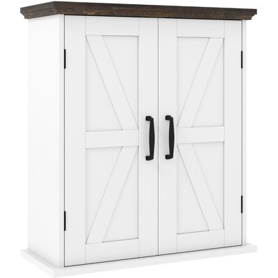 CostwayArmoire Murale pour Salle de Bain Armoire à Pharmacie avec 2 Portes et Étagères Réglables Meuble de Rangement Murale Blanc - Publicité CostwayArmoire Murale pour Salle de Bain Armoire à Pharmacie avec 2 Portes et Étagères Réglables Meuble de Rangement Murale Blanc - Publicité