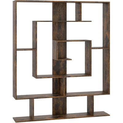 CostwayBibliothèque à 7 Niveaux Bibliothèque Géométrique avec 2 Kits Anti-Basculement Organisateur de Rangement sur Pied Marron Rustique - Publicité CostwayBibliothèque à 7 Niveaux Bibliothèque Géométrique avec 2 Kits Anti-Basculement Organisateur de Rangement sur Pied Marron Rustique - Publicité