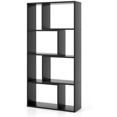 CostwayBibliothèque Géométrique à 4 Niveaux 120 cm de Haut Etagères Ouvertes de Rangement Moderne à 8 Cases Armoire Autoportante Noir - Publicité CostwayBibliothèque Géométrique à 4 Niveaux 120 cm de Haut Etagères Ouvertes de Rangement Moderne à 8 Cases Armoire Autoportante Noir - Publicité