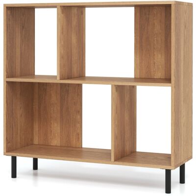 CostwayBibliothèque à 4 Cubes Étagère à 2 Niveaux avec Pieds en Métal Étagère de Rangement Horizontale Étagère d'Affichage Cube Naturel - Publicité CostwayBibliothèque à 4 Cubes Étagère à 2 Niveaux avec Pieds en Métal Étagère de Rangement Horizontale Étagère d'Affichage Cube Naturel - Publicité