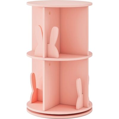 CostwayBibliothèque d Angle Ronde et Rotative pour Enfants Etagère de Rangement Autoportante à 2 Niveaux Pivotante à 360° Salon Rose - Publicité CostwayBibliothèque d Angle Ronde et Rotative pour Enfants Etagère de Rangement Autoportante à 2 Niveaux Pivotante à 360° Salon Rose - Publicité