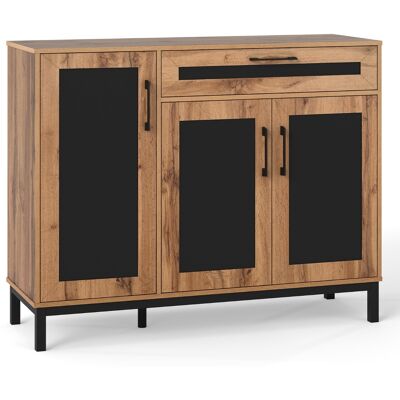CostwayBuffet d'Appoint avec Buffet Latéral Grand Organisateur de Rangement de Style Fermier avec Tiroir et Étagères Amovibles Naturel - Publicité CostwayBuffet d'Appoint avec Buffet Latéral Grand Organisateur de Rangement de Style Fermier avec Tiroir et Étagères Amovibles Naturel - Publicité