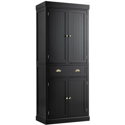 CostwayBuffet de Cuisine Autoportant de 183 cm de Haut Armoires à 2 Portes et Tiroirs Étagères Réglables Armoire de Rangement Moderne Noir - Publicité CostwayBuffet de Cuisine Autoportant de 183 cm de Haut Armoires à 2 Portes et Tiroirs Étagères Réglables Armoire de Rangement Moderne Noir - Publicité