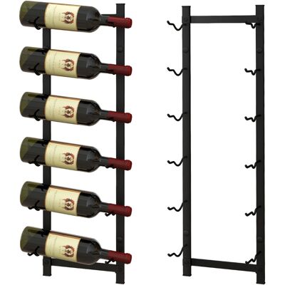 CostwayPorte Bouteille Mural Métallique 73 cm Casier/Étagère à Vin pour 6 Bouteilles pour Cuisine Salle à manger Cave et Bar - Publicité CostwayPorte Bouteille Mural Métallique 73 cm Casier/Étagère à Vin pour 6 Bouteilles pour Cuisine Salle à manger Cave et Bar - Publicité
