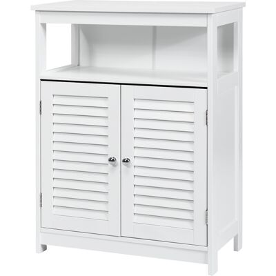 CostwayMeuble de Rangement pour Salle de Bain Meuble sur Pieds en Bois avec Placard 2 Portes pour Salle de Bain Salon Chambre Blanc - Publicité CostwayMeuble de Rangement pour Salle de Bain Meuble sur Pieds en Bois avec Placard 2 Portes pour Salle de Bain Salon Chambre Blanc - Publicité