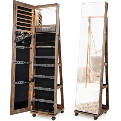 Costway Armoire à Bijoux 3 en 1 avec Miroir et Verrouillage - Publicité Costway Armoire à Bijoux 3 en 1 avec Miroir et Verrouillage - Publicité