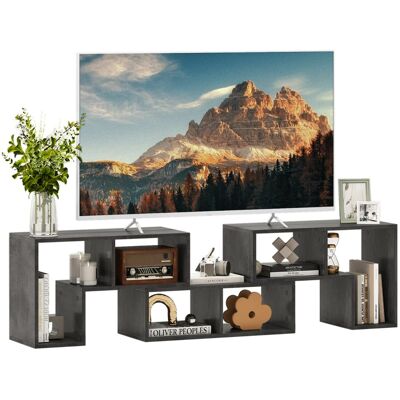 CostwayMeuble TV 3 Pièces 134-180x30,5x43cm Combination Libre pour Télévision Jusqu à 49 Pouces pour Salon Chambre Bureau en MDF Gris - Publicité CostwayMeuble TV 3 Pièces 134-180x30,5x43cm Combination Libre pour Télévision Jusqu à 49 Pouces pour Salon Chambre Bureau en MDF Gris - Publicité