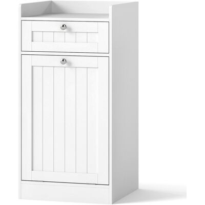 CostwayMeuble à Linge avec Panier Rabattable Meuble de Salle de Bain Indépendant avec Étagère Tiroir et Sac à Linge Amovible Organiseur Blanc - Publicité CostwayMeuble à Linge avec Panier Rabattable Meuble de Salle de Bain Indépendant avec Étagère Tiroir et Sac à Linge Amovible Organiseur Blanc - Publicité
