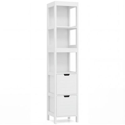 CostwayMeuble - Colonne MDF Salle de Bain - Blanc - 30,5x30,5x145 cm - Cabinet - Publicité CostwayMeuble - Colonne MDF Salle de Bain - Blanc - 30,5x30,5x145 cm - Cabinet - Publicité