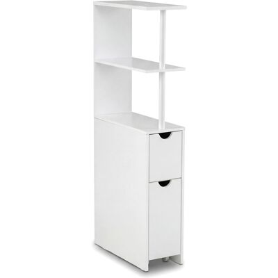 CostwayArmoire de Rangement Mince Organiseur de Salle de Bain Indépendant et Étroit avec Étagères Ouvertes Tiroir Amovible 45 x 20 x 114 cm Blanc - Publicité CostwayArmoire de Rangement Mince Organiseur de Salle de Bain Indépendant et Étroit avec Étagères Ouvertes Tiroir Amovible 45 x 20 x 114 cm Blanc - Publicité