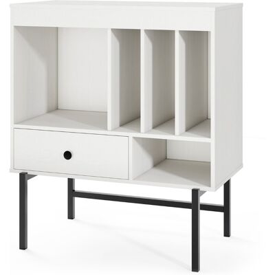 CostwayGrand Support pour Platine Vinyle Meuble de Rangement Vinyles Style Mid Century Moderne avec Compartiments Ouverts Porte-Album Blanc - Publicité CostwayGrand Support pour Platine Vinyle Meuble de Rangement Vinyles Style Mid Century Moderne avec Compartiments Ouverts Porte-Album Blanc - Publicité