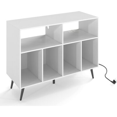 CostwaySupport pour Platine Vinyle avec Station de Charge Support pour Tourne-disque avec Étagères de Rangement Table de Rangement Blanc - Publicité CostwaySupport pour Platine Vinyle avec Station de Charge Support pour Tourne-disque avec Étagères de Rangement Table de Rangement Blanc - Publicité