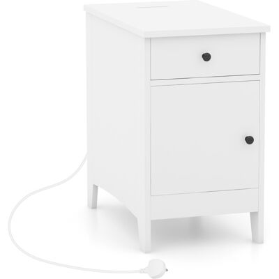 Costway - Table d'Appoint - Station de charge - Side table - Publicité Costway - Table d'Appoint - Station de charge - Side table - Publicité