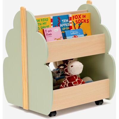 Étagère Rangement pour Enfants en Bois avec Roues - Forme d'Arbre - 2 Niveaux - Publicité Étagère Rangement pour Enfants en Bois avec Roues - Forme d'Arbre - 2 Niveaux - Publicité