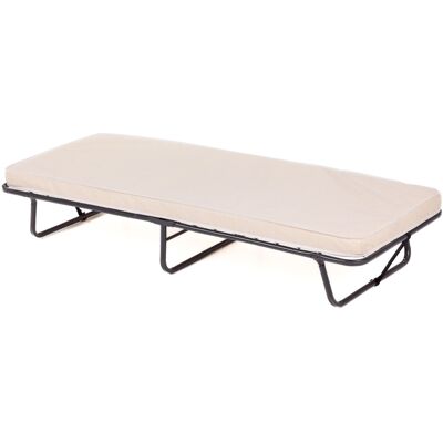 CostwayLit Pliant avec Matelas Lit d'Appoint Portable avec Mousse à Mémoire de Forme et Fil Métallique avec Ressorts 190 x 80 CM Charge 170 kg Noir - Publicité CostwayLit Pliant avec Matelas Lit d'Appoint Portable avec Mousse à Mémoire de Forme et Fil Métallique avec Ressorts 190 x 80 CM Charge 170 kg Noir - Publicité