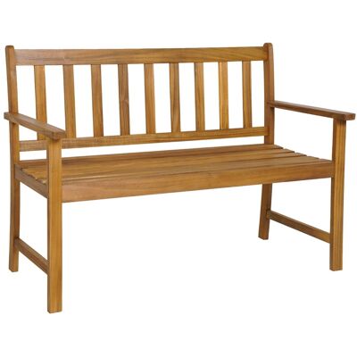CostwayBanc de Jardin en Bois Massif d'Acacia Banc d'Extérieur à 2 Places avec Accoudoirs Siège à Lattes Charge 360 Kg 122 x 56,5 x 86 CM Naturel - Publicité CostwayBanc de Jardin en Bois Massif d'Acacia Banc d'Extérieur à 2 Places avec Accoudoirs Siège à Lattes Charge 360 Kg 122 x 56,5 x 86 CM Naturel - Publicité