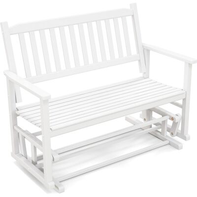 Banc à balancer de jardin Costway avec support ergonomique - Publicité Banc à balancer de jardin Costway avec support ergonomique - Publicité