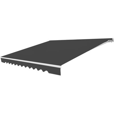 CostwayStore Banne de Balcon Rétractable 3x2,5M Tissu Résistant aux UV et à l'Eau Angle Réglable 5-35° Gris - Publicité CostwayStore Banne de Balcon Rétractable 3x2,5M Tissu Résistant aux UV et à l'Eau Angle Réglable 5-35° Gris - Publicité