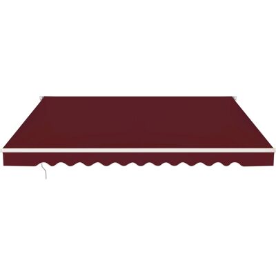 CostwayStore Banne de Balcon Rétractable 3x2,5M Tissu Résistant aux UV et à l'Eau Angle Réglable 5-35° Vin rouge - Publicité CostwayStore Banne de Balcon Rétractable 3x2,5M Tissu Résistant aux UV et à l'Eau Angle Réglable 5-35° Vin rouge - Publicité