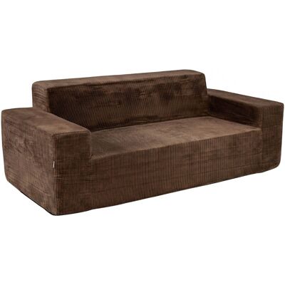 CostwayCanapé 3 Places Loveseat Coussin Moelleux Nuage Velours Côtelé sans Cadre Dossier Haut Coussin Accoudoirs Larges Assise Profonde Marron - Publicité CostwayCanapé 3 Places Loveseat Coussin Moelleux Nuage Velours Côtelé sans Cadre Dossier Haut Coussin Accoudoirs Larges Assise Profonde Marron - Publicité