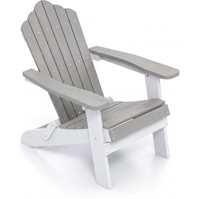 CostwayChaise Adirondack Extérieure Fauteuil Adirondack en HIPS avec Dossier Incliné à 105° Accoudoirs Larges Assise à Lattes Charge 180 kg Gris - Publicité CostwayChaise Adirondack Extérieure Fauteuil Adirondack en HIPS avec Dossier Incliné à 105° Accoudoirs Larges Assise à Lattes Charge 180 kg Gris - Publicité