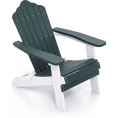 CostwayChaise Adirondack Extérieure Fauteuil Adirondack en HIPS avec Dossier Incliné à 105° Accoudoirs Larges Assise à Lattes Charge 180 kg Vert - Publicité CostwayChaise Adirondack Extérieure Fauteuil Adirondack en HIPS avec Dossier Incliné à 105° Accoudoirs Larges Assise à Lattes Charge 180 kg Vert - Publicité