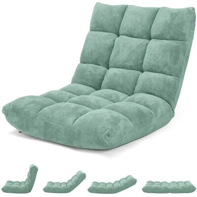 CostwayChaise de Méditation Canapé-Lit Pliable avec 14 Positions Réglables 54,5 x 54,5 x 56CM Vert - Publicité CostwayChaise de Méditation Canapé-Lit Pliable avec 14 Positions Réglables 54,5 x 54,5 x 56CM Vert - Publicité