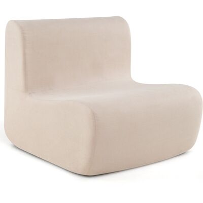 CostwayFauteuil Canapé de Sol Paresseux en Velours Doux et Support Ergonomique Canapé une Place Confortable pour Lire au Coin du Feu Beige - Publicité CostwayFauteuil Canapé de Sol Paresseux en Velours Doux et Support Ergonomique Canapé une Place Confortable pour Lire au Coin du Feu Beige - Publicité