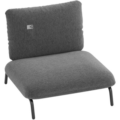 CostwayFauteuil d'Appoint Confortable pour Salon avec Assise Extra Large et Profonde Poche de Rangement Structure Métallique Charge 250KG Gris - Publicité CostwayFauteuil d'Appoint Confortable pour Salon avec Assise Extra Large et Profonde Poche de Rangement Structure Métallique Charge 250KG Gris - Publicité