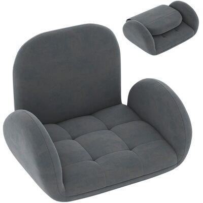 CostwayChaise de Jeu Pliable Au Sol pour Adultes Fauteuil de Relaxation avec Dossier et Accoudoirs Réglables Fauteuil de Salon Inclinable Gris - Publicité CostwayChaise de Jeu Pliable Au Sol pour Adultes Fauteuil de Relaxation avec Dossier et Accoudoirs Réglables Fauteuil de Salon Inclinable Gris - Publicité