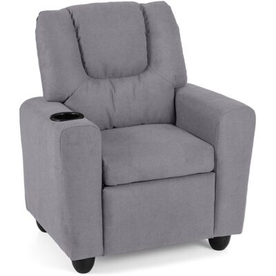 CostwayFauteuil Relax Enfant Fauteuil Inclinable pour Tout-Petit avec Porte-Gobelet et Repose-Pieds Ajustable Fauteuil pour 3+ Ans Gris - Publicité CostwayFauteuil Relax Enfant Fauteuil Inclinable pour Tout-Petit avec Porte-Gobelet et Repose-Pieds Ajustable Fauteuil pour 3+ Ans Gris - Publicité