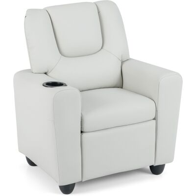 CostwayFauteuil Relax Enfant Fauteuil Inclinable pour Tout-Petit avec Porte-Gobelet et Repose-Pieds Ajustable Fauteuil pour 3+ Ans Blanc - Publicité CostwayFauteuil Relax Enfant Fauteuil Inclinable pour Tout-Petit avec Porte-Gobelet et Repose-Pieds Ajustable Fauteuil pour 3+ Ans Blanc - Publicité