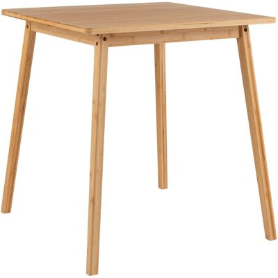 CostwayTable à Manger Carrée en Bambou pour 2-4 Personnes Table de Cuisine 70CM à Style Milieu du Siècle Bureau d Écriture Naturel - Publicité CostwayTable à Manger Carrée en Bambou pour 2-4 Personnes Table de Cuisine 70CM à Style Milieu du Siècle Bureau d Écriture Naturel - Publicité
