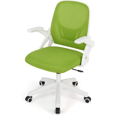 CostwayChaise de Bureau Ergonomique en Résille avec Soutien Lombaire et Accoudoirs Relevables Conception Pivotante et Réglable en Hauteur Vert - Publicité CostwayChaise de Bureau Ergonomique en Résille avec Soutien Lombaire et Accoudoirs Relevables Conception Pivotante et Réglable en Hauteur Vert - Publicité